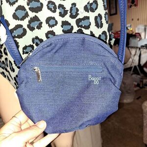 Bright Blue Round Crossbody Purse